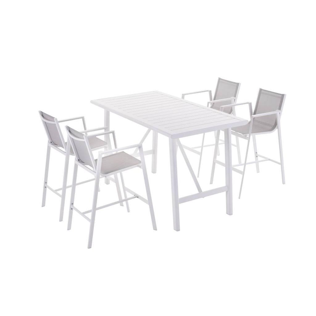 NARANG OUTDOORS 5PC BAR SET-LIGHT GREY/WHT(2PC) - MyChocolateWood