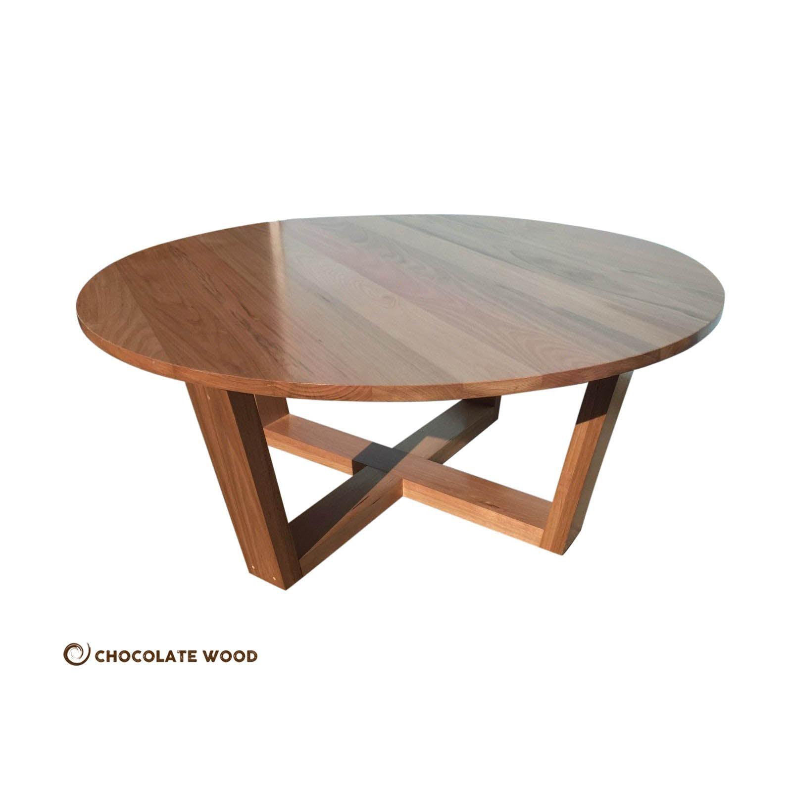 NARRABEN ROUND DINING TABLE IN SOLID TASSIE OAK 180CM CUSTOM MADE - MyChocolateWood