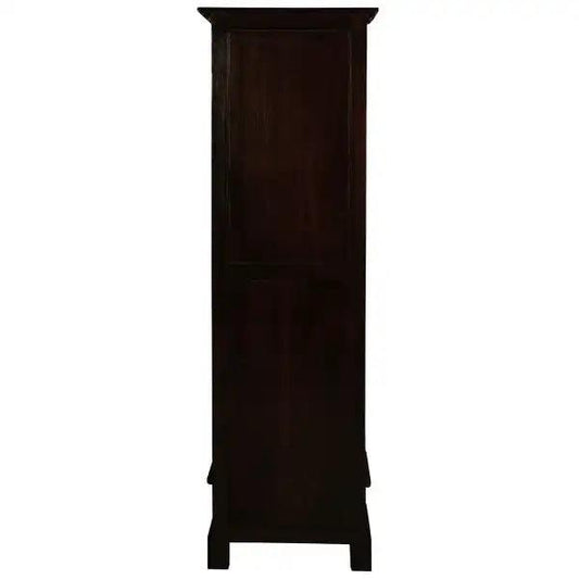 NARROW TASMANIA 1 DRAWER BOOKCASE IN CHOCOLATE FINISH - MyChocolateWood