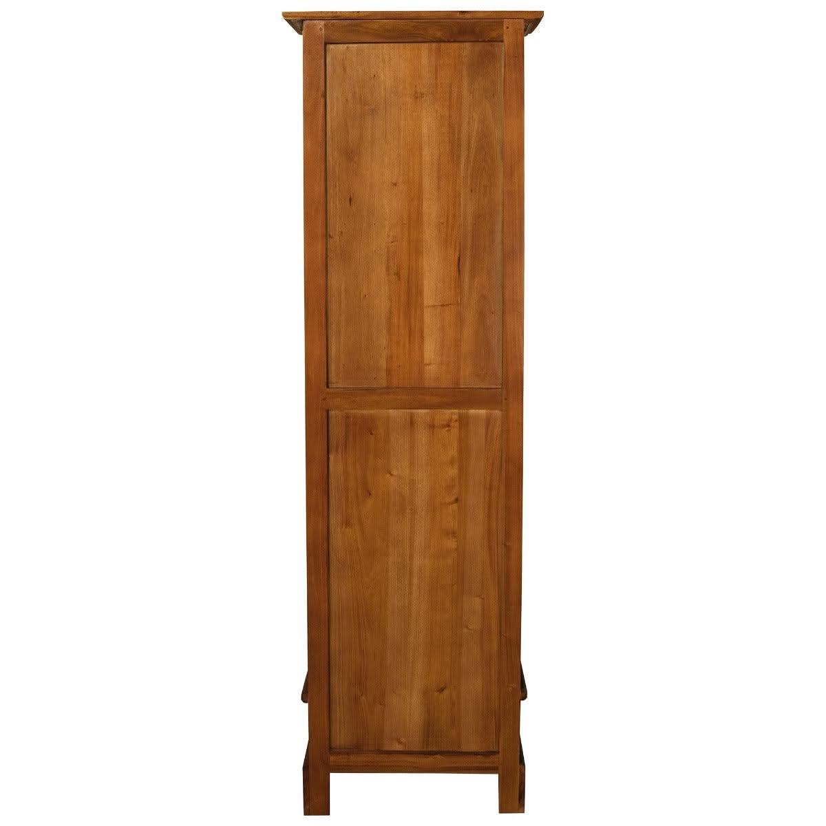 NARROW TASMANIA 1 DRAWER BOOKCASE IN LIGHT PECAN FINISH - MyChocolateWood