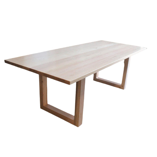 NELL 8 SEATER DINING TABLE - SOLID TASSIE OAK HARDWOOD TIMBER - LOCALLY MADE - MyChocolateWood
