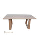 NELL SOLID TASSIE OAK HARDWOOD 6-SEATER DINING TABLE - MyChocolateWood
