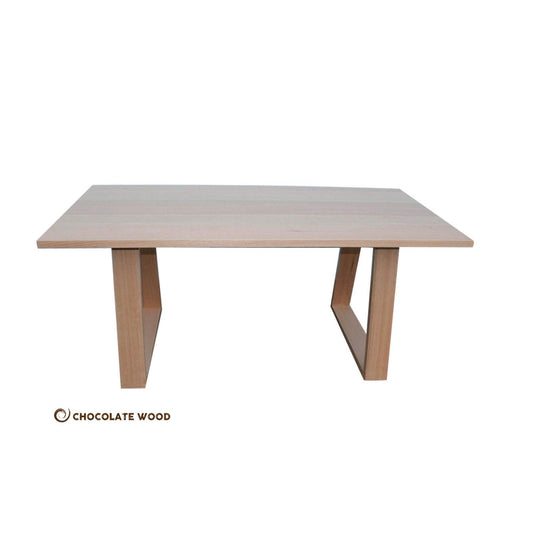 NELL SOLID TASSIE OAK HARDWOOD 6-SEATER DINING TABLE - MyChocolateWood