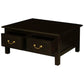 NERIN SOLID MAHOGANY 4 DRAWERS RECTANGULAR COFFEE TABLE IN CHOCOLATE - MyChocolateWood