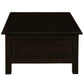 NERIN SOLID MAHOGANY 4 DRAWERS RECTANGULAR COFFEE TABLE IN CHOCOLATE - MyChocolateWood