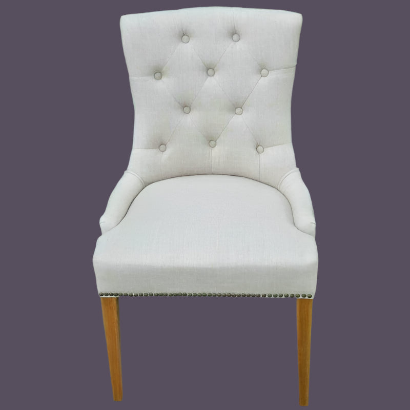 NEW DELI ARMCHAIR IN FLAXEEN WITH OAK LEG - MyChocolateWood