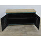 NEWTON VINTAGE IRON LOCKER SIDEBOARD BUFFET/RECLAIMED RAILWAY SLEEPER WOOD - MyChocolateWood