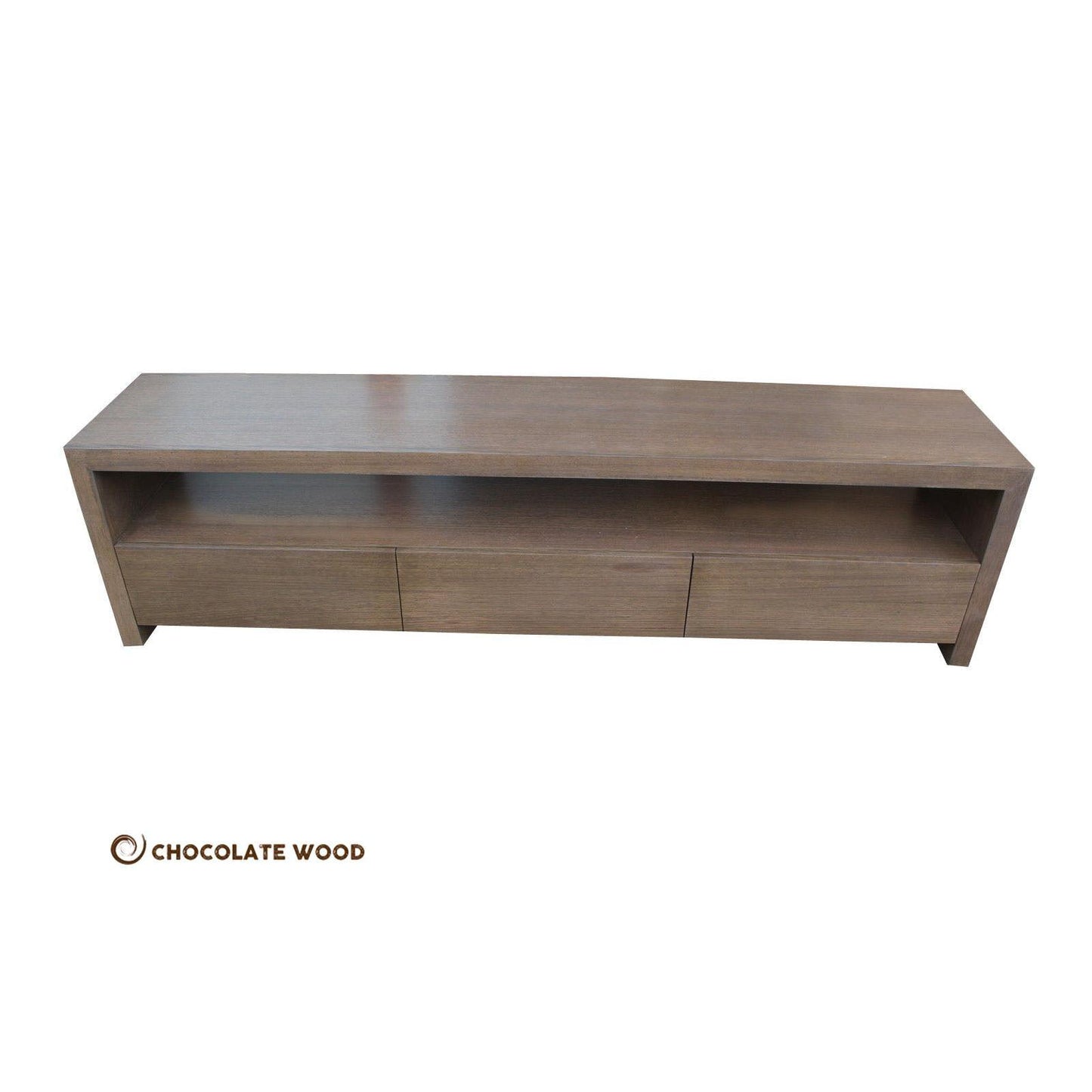 NICE 3 DRAWERS TASSIE OAK LOWLINE/ENTERTAINMENT UNIT MADE TO ORDER - MyChocolateWood