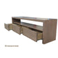 NICE 3 DRAWERS TASSIE OAK LOWLINE/ENTERTAINMENT UNIT MADE TO ORDER - MyChocolateWood