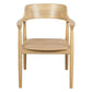 NOBU SOLID OAK ARMCHAIR/DINING CHAIR IN NATURAL - MyChocolateWood