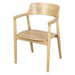 NOBU SOLID OAK ARMCHAIR/DINING CHAIR IN NATURAL - MyChocolateWood