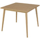 NOBU WHITE CEDAR TIMBER SQUARE DINING TABLE 90CM - MyChocolateWood