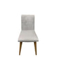 NOLAN FABRIC DINING CHAIR - BROWN - MyChocolateWood