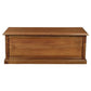NORA LARGE SOLID MAHOGANY TIMBER BLANKET BOX IN LIGHT PECAN - MyChocolateWood