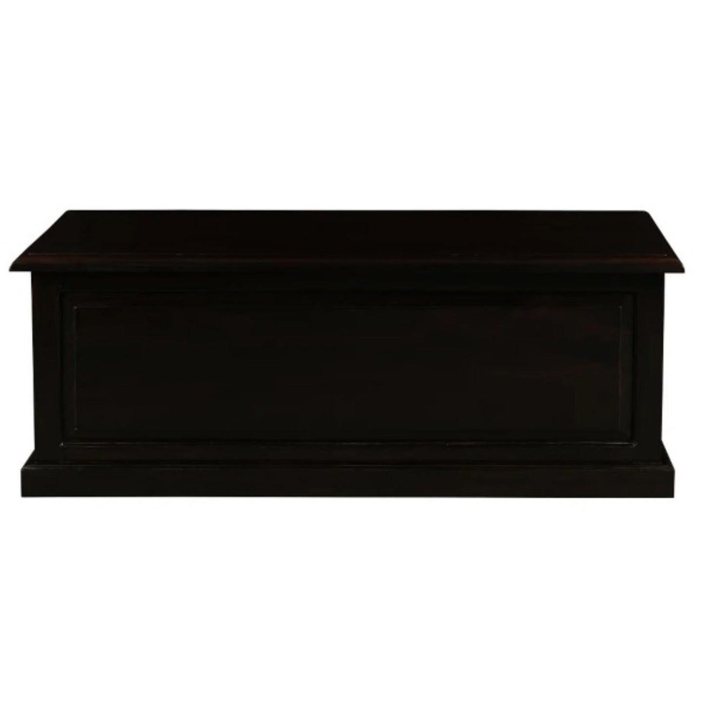 NORA MEDIUM SOLID MAHOGANY TIMBER BLANKET BOX IN CHOCOLATE - MyChocolateWood
