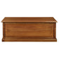 NORA MEDIUM SOLID MAHOGANY TIMBER BLANKET BOX IN LIGHT PECAN - MyChocolateWood