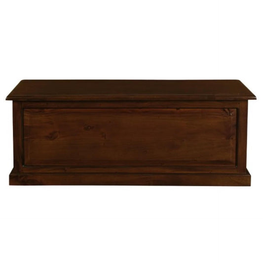 NORA MEDIUM SOLID MAHOGANY TIMBER BLANKET BOX IN MAHOGANY - MyChocolateWood