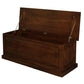 NORA MEDIUM SOLID MAHOGANY TIMBER BLANKET BOX IN MAHOGANY - MyChocolateWood