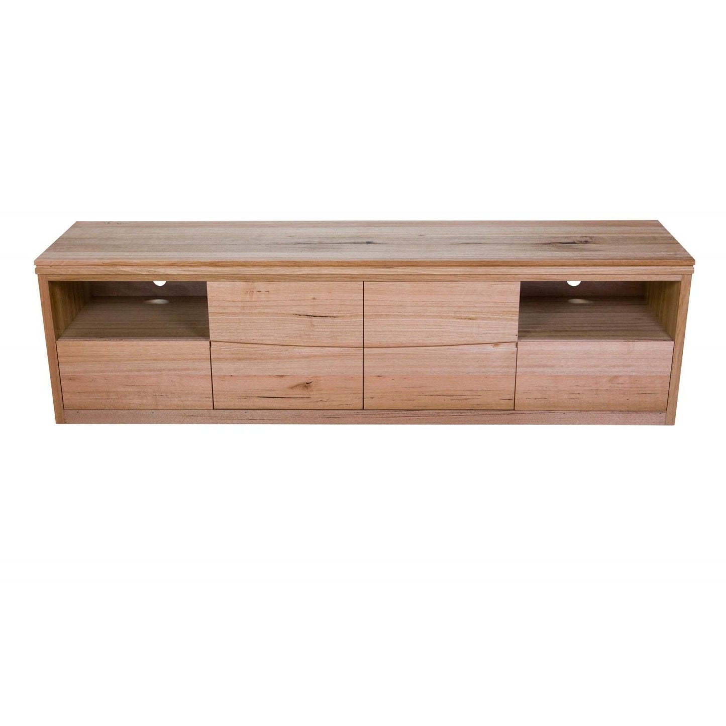NOREEN SOLID TASMANIAN OAK TV UNIT - 2 DOOR & 2 DRAWERS - MyChocolateWood