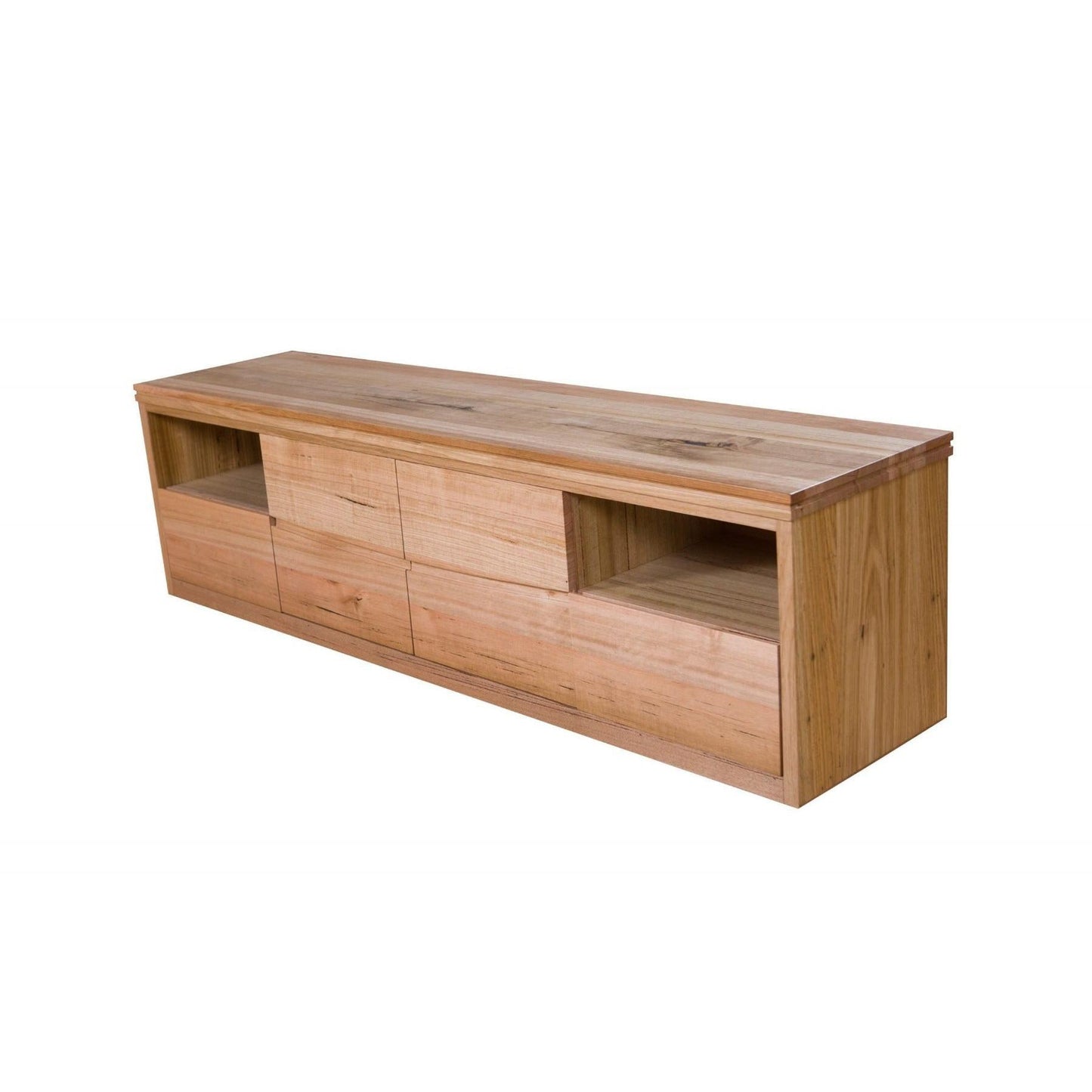 NOREEN SOLID TASMANIAN OAK TV UNIT - 2 DOOR & 2 DRAWERS - MyChocolateWood