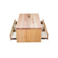 NOREEN SOLID TASSIE OAK COFFEE TABLE 4 DRAWERS 120CM - MyChocolateWood