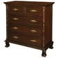 ORLIA SOLID MAHOGANY 5 DRAWER TALLBOY IN MAHOGANY COLOUR - MyChocolateWood