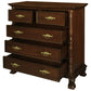ORLIA SOLID MAHOGANY 5 DRAWER TALLBOY IN MAHOGANY COLOUR - MyChocolateWood