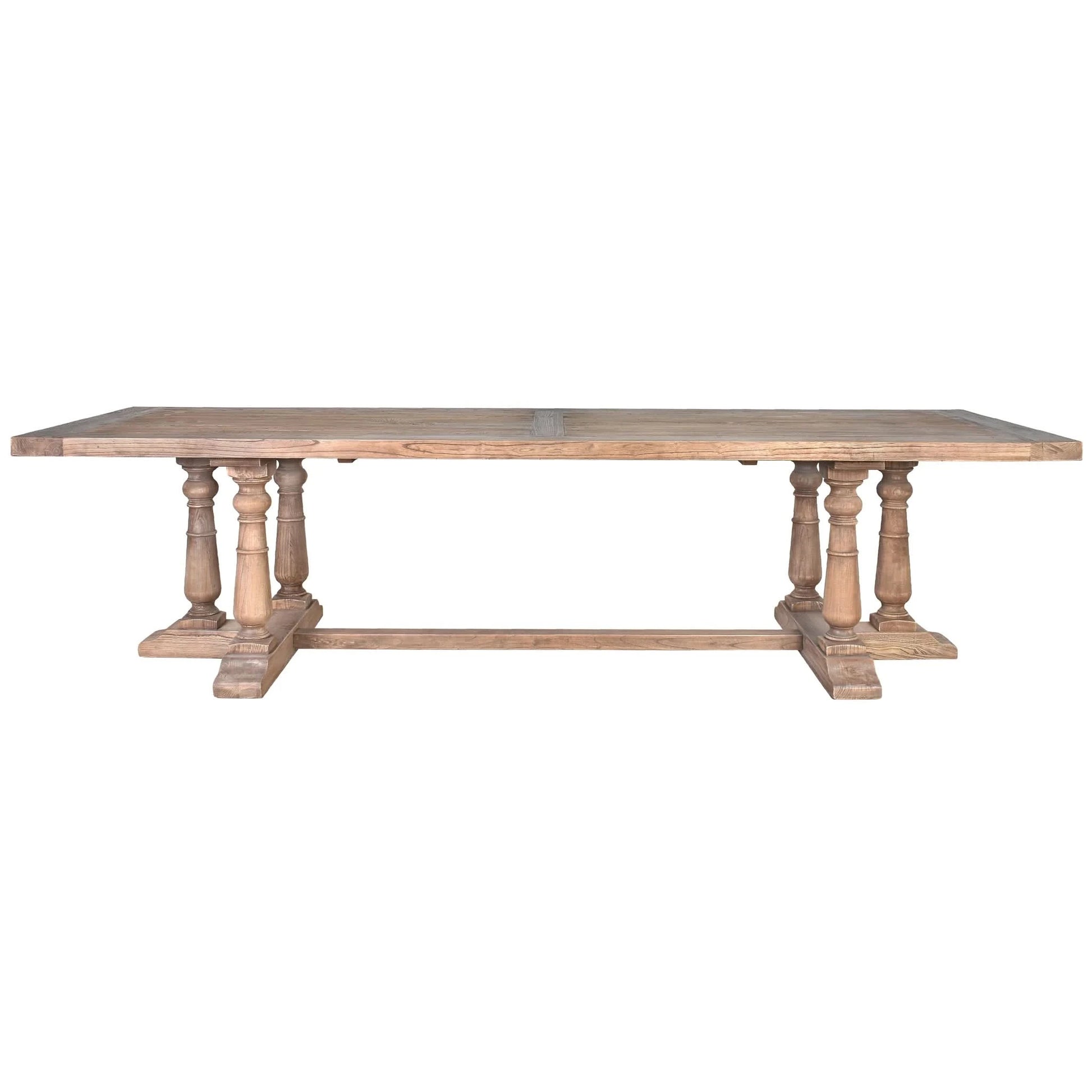ORMSBY RECLAIMED ELM DINING TABLE 300CM NATURAL - MyChocolateWood
