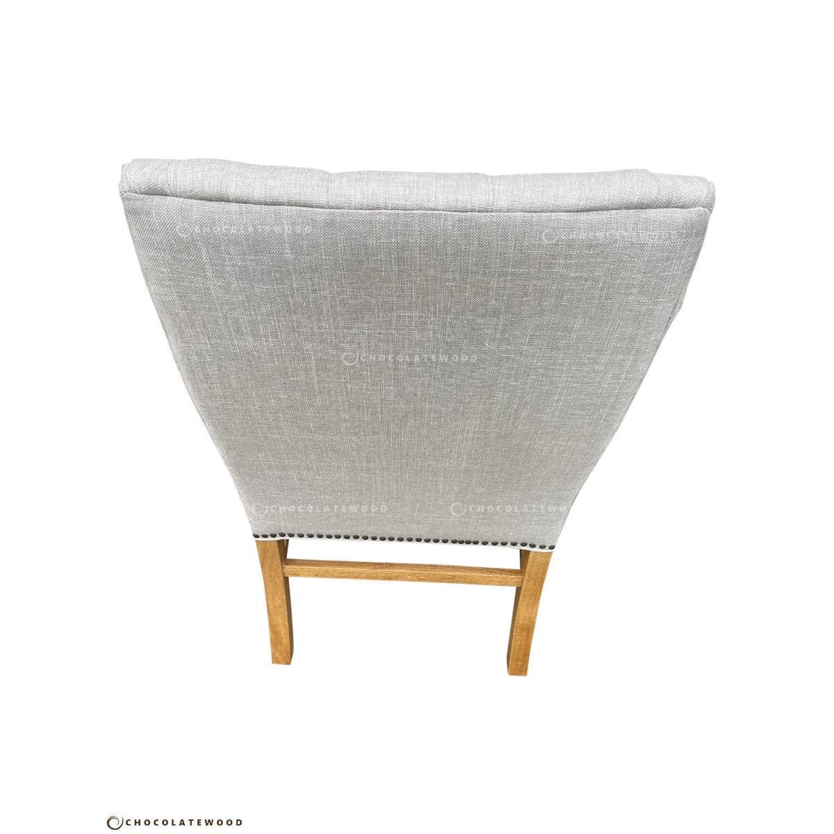 ORTAL FRENCH PROVINCIAL/HAMPTON STYLE DINING CHAIR IN FLAXEEN - MyChocolateWood