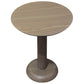 OSLO SOLID WHITE CEDAR TIMBER ROUND SIDE TABLE/LAMP TABLE IN LATTE - MyChocolateWood