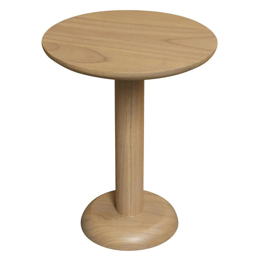 OSLO SOLID WHITE CEDAR TIMBER ROUND SIDE TABLE/LAMPTABLE IN NATURAL - MyChocolateWood