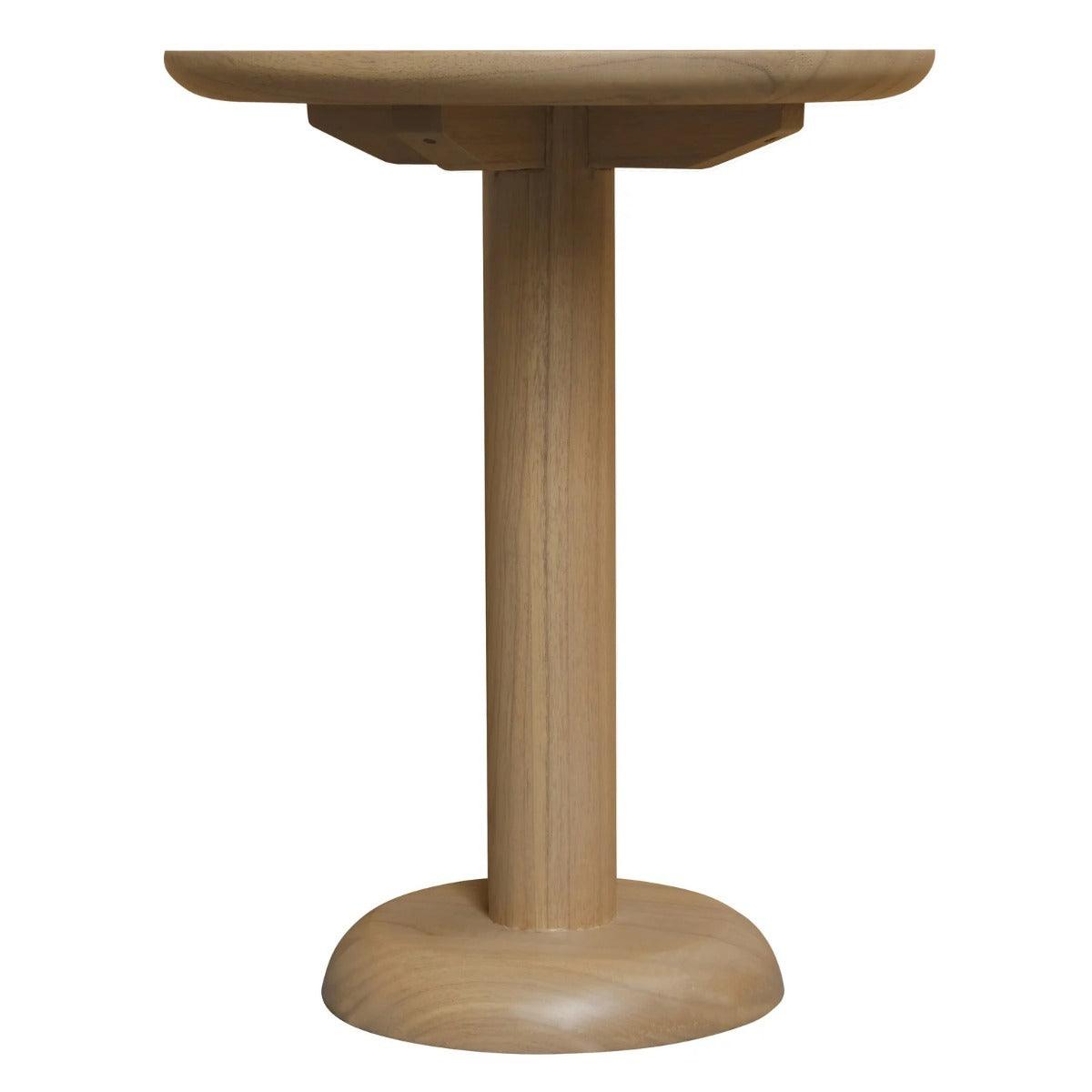 OSLO SOLID WHITE CEDAR TIMBER ROUND SIDE TABLE/LAMPTABLE IN NATURAL - MyChocolateWood