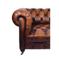OXFORD AGED LEATHER 3-SEATER SOFA IN BROWN DISTRESSED CARAMEL - MyChocolateWood