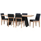 PACIFIC PU LEATHER/MESSMATE TIMBER DINING CHAIR NATURAL/BLACK - MyChocolateWood