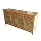 PALM BEACH BUFFET/SIDEBOARD 4 DOORS 4 DRAWERS LOUVRE STYLE IN SOLID OAK - MyChocolateWood
