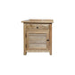 PALM BEACH SOLID OAK LOUVRE STYLE BEDSIDE TABLE 1 DRAWER & 1 DOOR WITH HINGES ON THE LEFT-HAND SIDE - MyChocolateWood