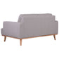 PAMELA 2-SEATER ITALIAN LEATHER SOFA IN LIGHT GREY - MyChocolateWood