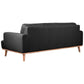 PAMELA 3-SEATER ITALIAN LEATHER SOFA IN BLACK - MyChocolateWood