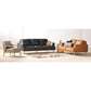 PAMELA 3-SEATER ITALIAN LEATHER SOFA IN BLACK - MyChocolateWood