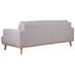PAMELA 3-SEATER ITALIAN LEATHER SOFA IN LIGHT GREY - MyChocolateWood