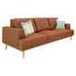 PAMELA 3-SEATER ITALIAN LEATHER SOFA IN TAN - MyChocolateWood