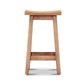 PAPAYA SOLID MANGO WOOD STOOL HONEY WASH - MyChocolateWood