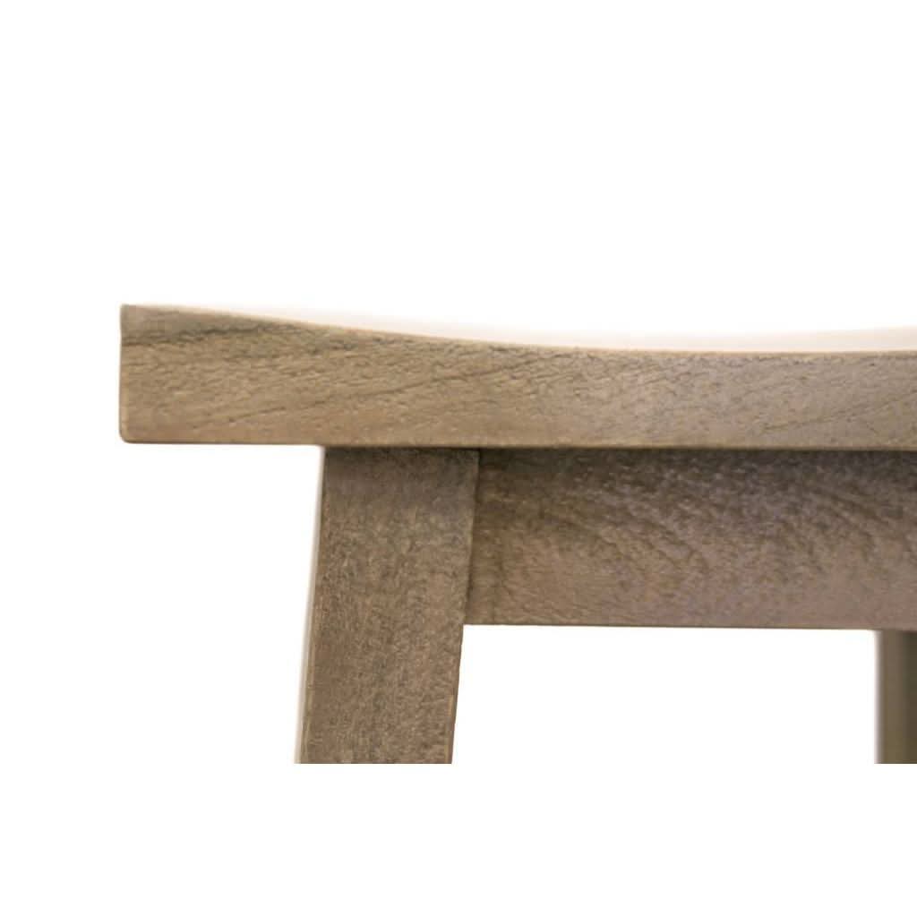 PAPAYA SOLID MANGO WOOD STOOL HONEY WASH - MyChocolateWood