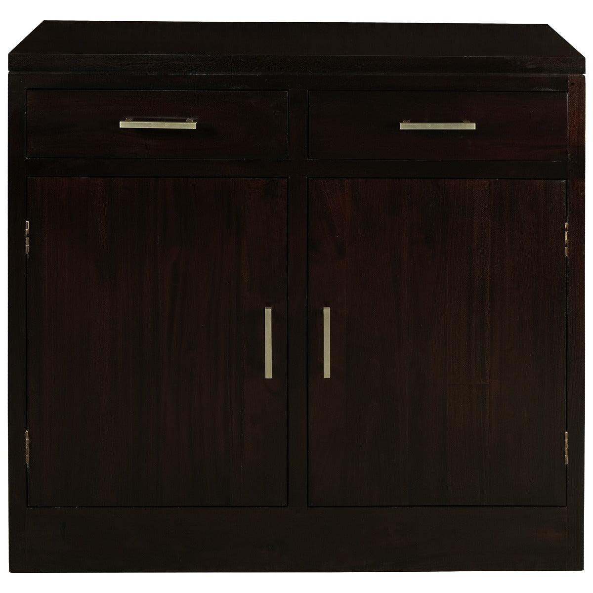 PARIS SOLID MAHOGANY BUFFET/SIDEBOARD 2 DOORS 2 DRAWERS IN CHOCOLATE - MyChocolateWood