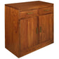 PARIS SOLID MAHOGANY BUFFET/SIDEBOARD 2 DOORS & 2 DRAWERS IN LIGHT PECAN - MyChocolateWood