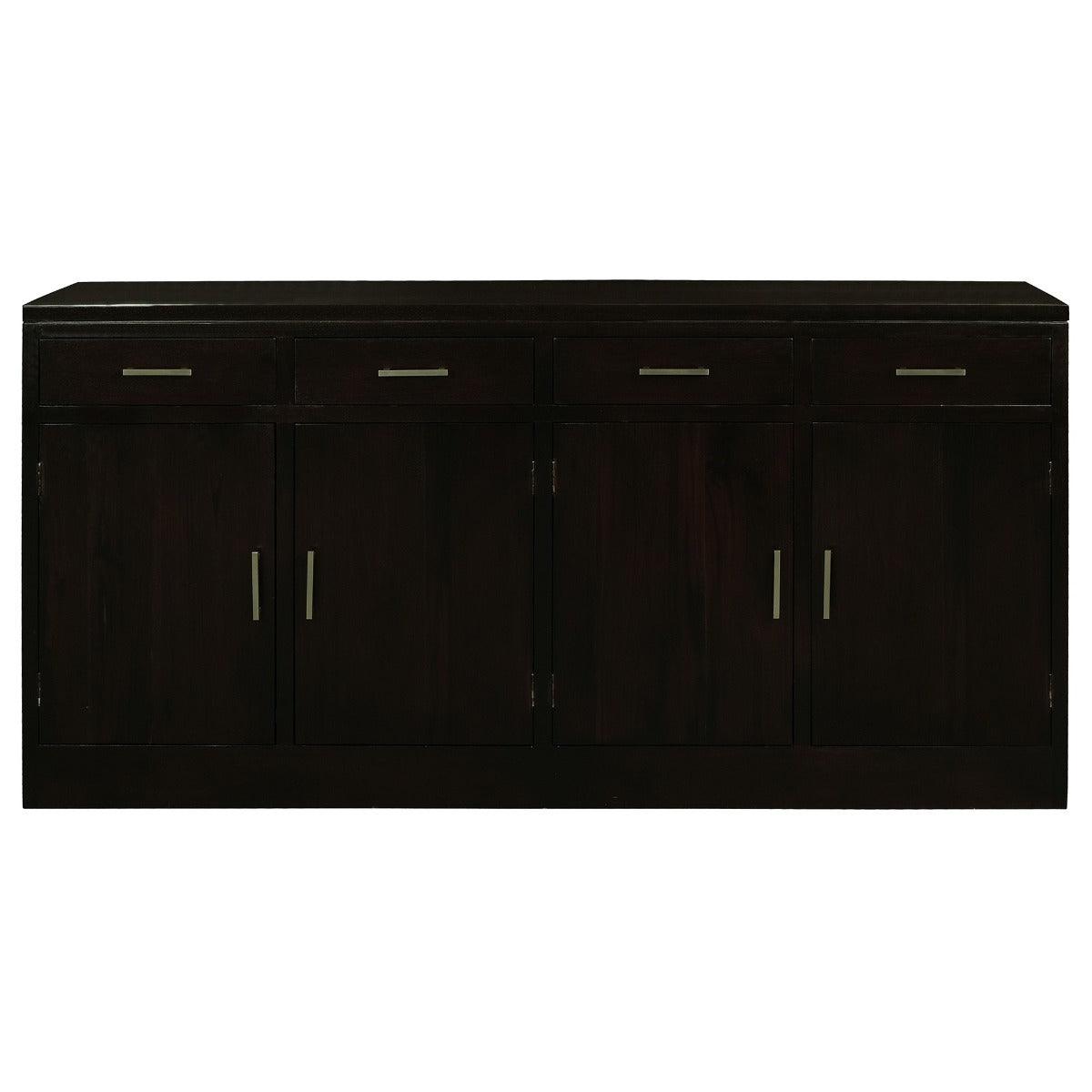 PARIS SOLID MAHOGANY BUFFET/SIDEBOARD 4 DOORS & 4 DRAWERS IN CHOCOLATE - MyChocolateWood