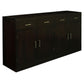 PARIS SOLID MAHOGANY BUFFET/SIDEBOARD 4 DOORS & 4 DRAWERS IN CHOCOLATE - MyChocolateWood