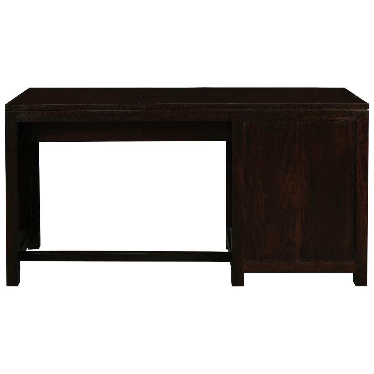 PARIS SOLID MAHOGANY TIMBER 3 DRAWER 150CM DESK - CHOCOLATE - MyChocolateWood