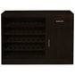 PARIS SOLID MAHOGANY TIMBER BUFFET/WINERACK 1 DOOR / 1 DRAWER CHOCOLATE 120CM - MyChocolateWood