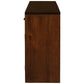 PARIS SOLID MAHOGANY TIMBER BUFFET/WINERACK 1 DOOR 1 DRAWER MAHOGANY 120CM - MyChocolateWood